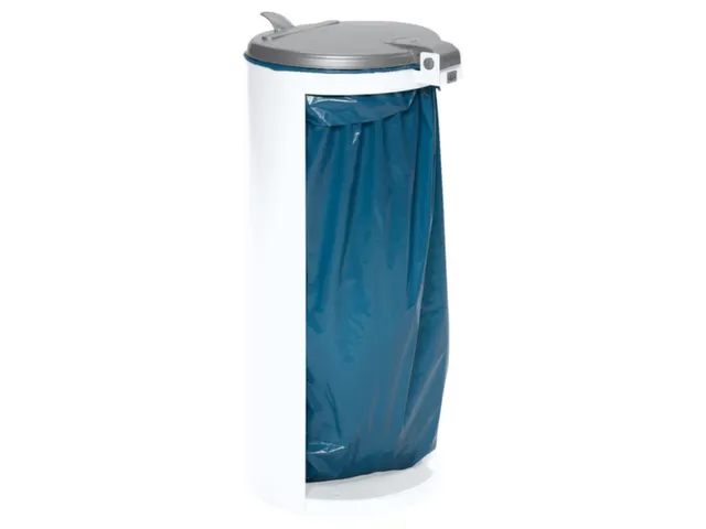 Afvalverzamelaar 120 Liter 900x450mm Klemring Achterzijde Open Grijs