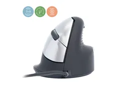 Ergonomische muis R-Go HE Break medium Rechts bedraad Zwart