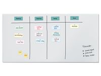 Glasmagneetbord XL Sigel mat super wit 2000x1000x18mm 2 magn