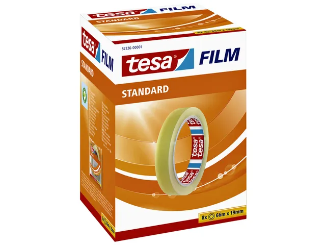 Plakband Tesa film standaard 19mmx66m