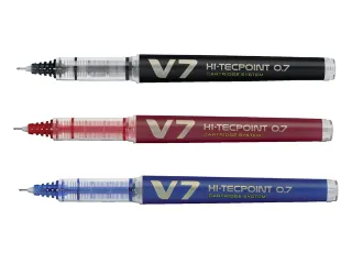 Rollerpen Pilot Hi-Tecpoint V7 Cartridge System Begreen 0.7mm Zwart - 2