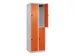dubbeldekse locker,HxBxD 1850x600x500mm,2x2vak.,vak B 300mm