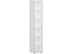 kantoorkast HxBxD 2160x400x420mm romp wit glazen deur