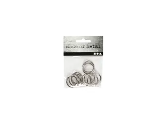 Boekbindersring Creativ Company 19mm zilver 10 stuks - 1