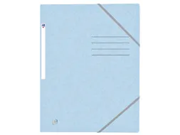 Elastomap Oxford Top File+ A4 pastel blauw karton