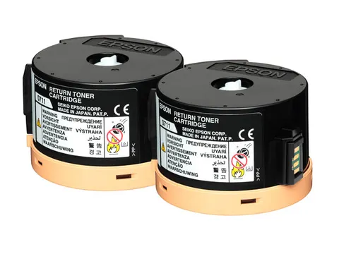 Tonercartridge Epson S050711 Duo Pak Zwart