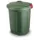 afvalbak,HxØ 640x390-490mm,romp PP groen,deksel PE groen