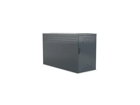 fietsgarage,grondveld,HxBxD 1250x850x2050mm,wanden staal,dak staal