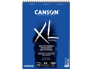 Aquarelblok Canson Xl Mix Media Spiraal A3 300gr 30 vel - 2