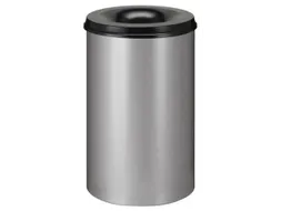 prullenmand zelfblussend 110 liter HxØ 720x470mm kop zwart aluminium