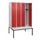 locker met bank,HxBxD 1950x1200x815mm,4vak,vak B 300mm,cilinderslot