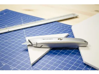 Snijmes Westcott trapezium 18mm met schuifsluiting aluminium - 4