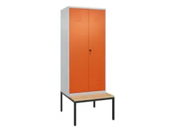 locker voor scheiding van kleding,HxBxD 2120x800x815mm,2vak