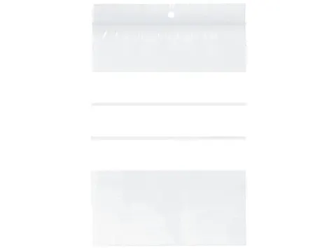 Gripzak Raadhuis 60x80mm met schrijfvlak, krimp a 100 stuks