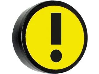 Impressiemagneet Attention 35mm Geel - 2