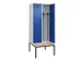 locker met bank,voor scheiding van kleding,HxBxD 2120x800x815mm,2vak