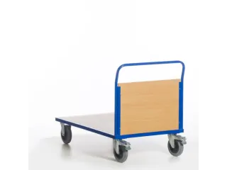 kopwandwagen,draagverm. 600kg,laadvl. LxB 1200x800mm,houtplaat,1wand - 9