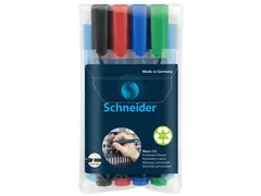 Viltstift Schneider Maxx 133 schuin 1-4mm assorti 4 stuks