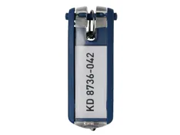 Sleutellabel Durable 1957 met ring blauw