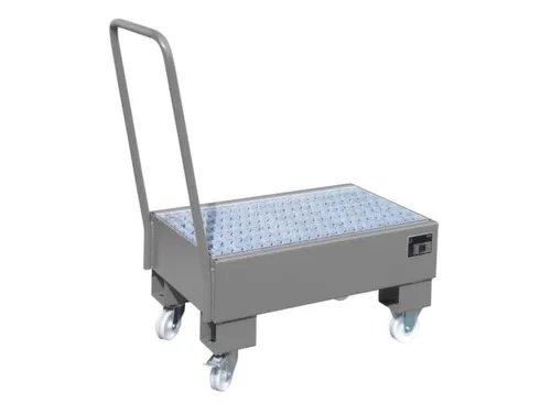 verrijdbare opvangbak,v. 2x60l vat,opvangvol. 61l,HxBxD 1075x500x940mm