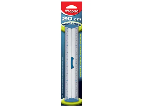 Liniaal Maped met handgreep 20cm aluminium