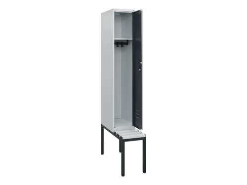 locker met bank,HxBxD 1950x300x815mm,1vak,vak B 300mm,cil.-slot