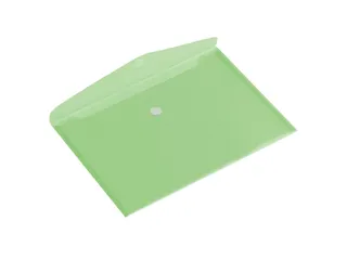 Enveloptas HF2 A4 335x240mm dwars PP transparant groen - 2