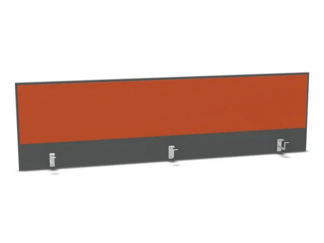 opzetpaneel bureau aanbouw achter MS-donkergrijs BN3012-oranje 2000mm