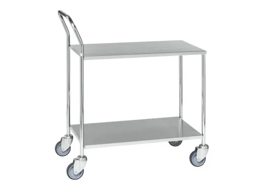 Serveerwagen,Draagverm. 200Kg,2Etage(S),Houten Legbordetage