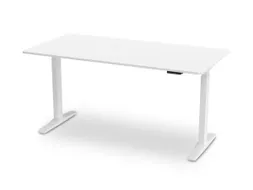 Elektrisch ihv bureau,HxBxD 730-1180x1600x800mm,blad wit,T-voet wit
