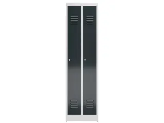 garderobekast,HxBxD 1800x500x500mm,2vak,klink,sokkel,romp RAL7035 - 2