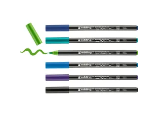 Viltstift Brushpen Edding 4535 Porselein Koele Kl Etui à 6 Stuks - 5