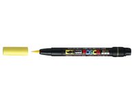 Brushverfstift Posca PCF350 Penseelpunt 1-10mm Geel