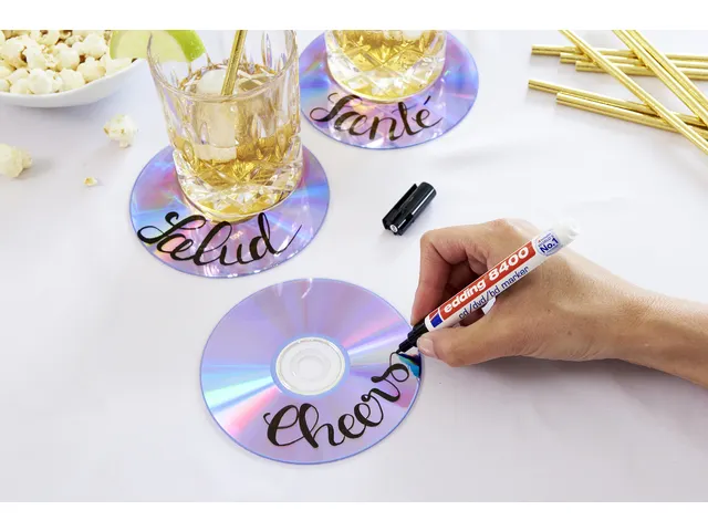 Cd marker edding 8400 rond blauw 0.5-1.0mm