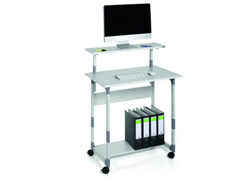 Verrijdbaar Computermeubel Trolley 80 VH Grijs