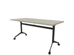 klaptafel,HxBxD 750x1600x700mm,hoekig,T-voet donkergrijs,ovale buis