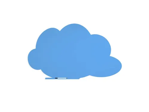 Whiteboard Rocada Skinshape Cloud 100x150cm blauw gelakt