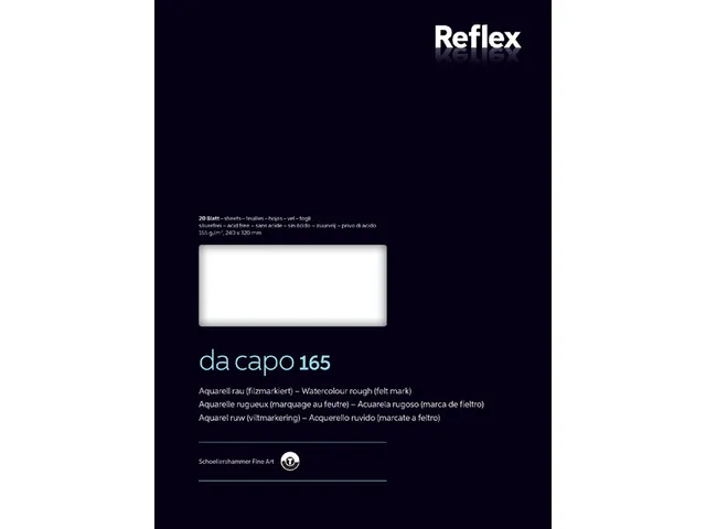 Aquarelblok Dacapo VF5004231 24x32cm 165 Gram 20 vel