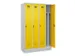 locker voor scheiding van kleding,HxBxD 1950x1200x500mm,4vak