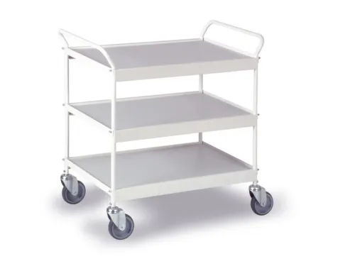 Tafelwagen Draagverm. 150kg Laadvl. Lxb 785x500mm 3 Etages Puurwit