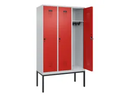 locker,HxBxD 2120x1200x500mm,3vak,vak B 400mm,draaigrendel