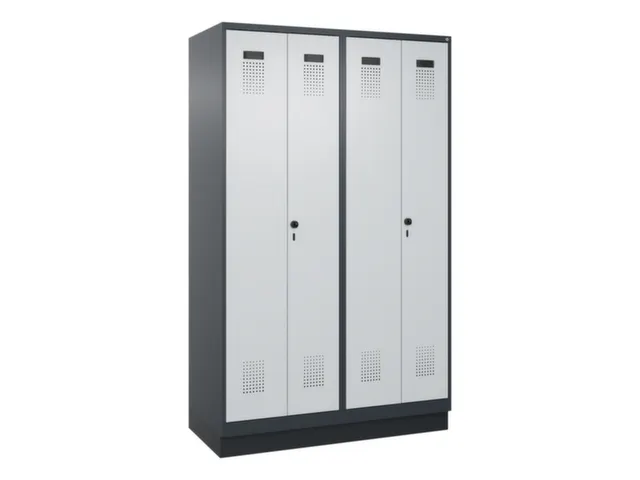 locker voor scheiding van kleding,HxBxD 1950x1200x500mm,4vak