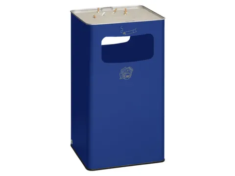 Combi-asbak Hxbxd 750X420X420Mm Vierkant Blauw