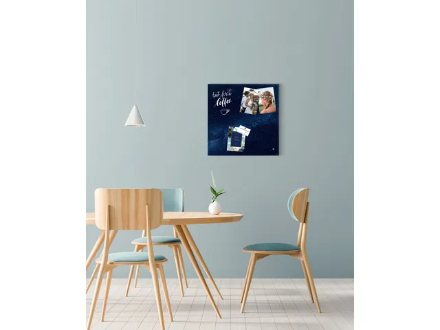 Tableau magnetique en verre Sigel 480x480x15mm galaxy