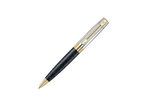 Balpen Sheaffer 300 E9347 Engraved matt black shiny chrome cap