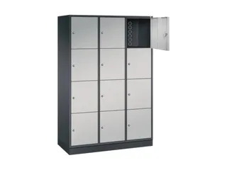 grootvolume-lockersysteem,HxBxD 1950x1220x500mm,3x4vakken,cil.-slot - 1