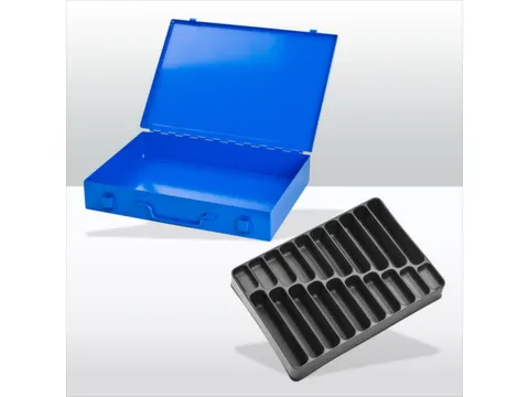 assortimentskoffer,HxBxD 50x335x240mm,20vakken