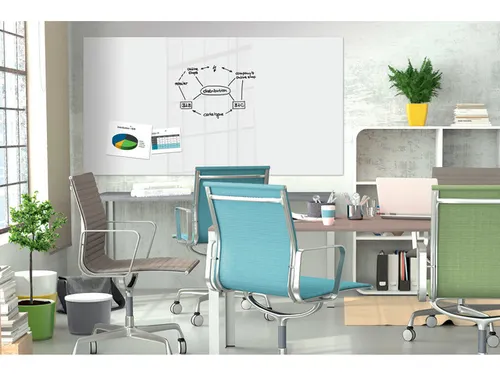 Glasmagneetbord Be!Board superwit 120x240x0.9cm incl 2 magneten