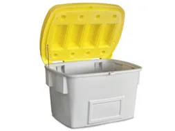 strooigoedbak,700l,HxBxD 930x1400x1070mm,PE,grijs,deksel geel