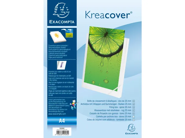 Boite de classement Dos 25mm polypropylène opaque 7/10e Krea Cover -